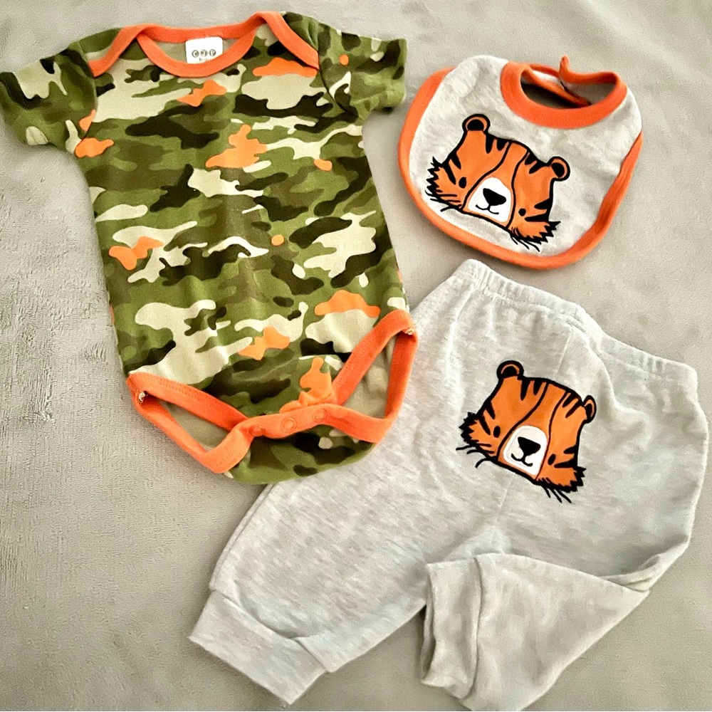 CJP Baby Outfit w/ Matching Bib